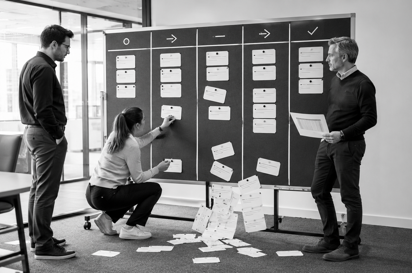 Commercial leaders turning a Pipeline Drift score into prioritised actions across process, evidence, management and HubSpot.