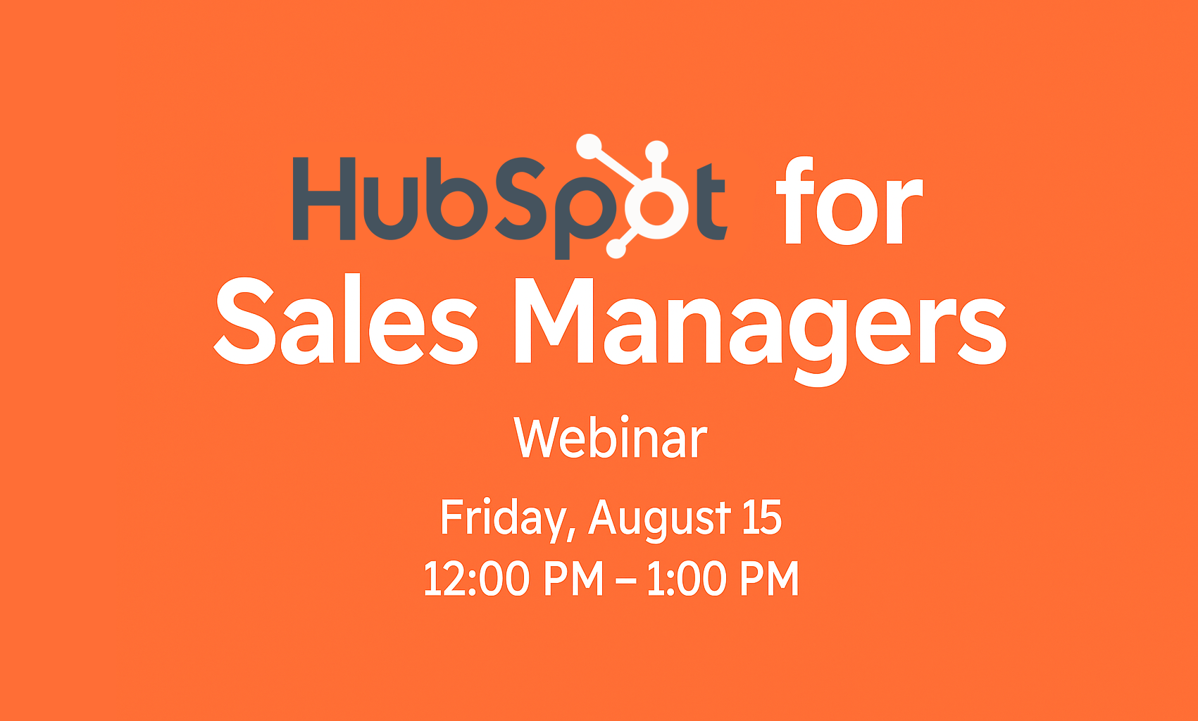 HubSpot for Sales Managers